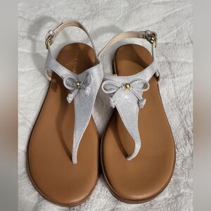 Cole Haan Silver Sandals